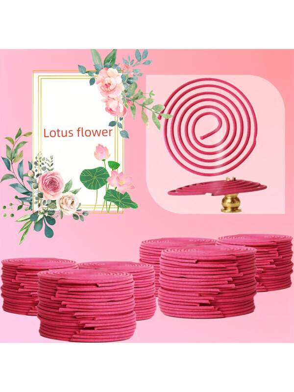40pcs Incense Coils, Lemongrass, Jasmine, Lotus, Coffee, Lavender Scents, Suitable For Home Decor, Meditation, Yoga, Kitchen And Dining Decoration - Great For Relaxation At Work And Office