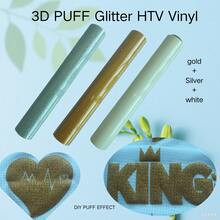 Glitter Puff HTV Vinyl / Glitter Puff HTV Vinyl DIY Heat Transfer Vinyl - Multicolor - View 27