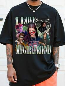 Customized Personalized Men's Clothing, Valentine's Day Gifts, Custom Face, Add Your Own Text And Imagery (Family Photos/Selfies/Pet Photos/Friend Photos) To Design Your Personalized Printed T-Shirt, Ideal Gifts For Her Family, Friends, Est Friend Gifts, Custom Your Own Bootleg Tee, Vintage Graphic 90s T Shirt, Retro Custom Bootleg Rap Tee, Custom Bootleg, Custom Your Photo, Chic, Guy Costumes, Capsule Wardrobe, Men Basic/Street Style, For Birthdays, For Vacation/Holiday, For School/Competition, For Sports/Climbing, Men Active Tops,Urban Gala - Black - View 2