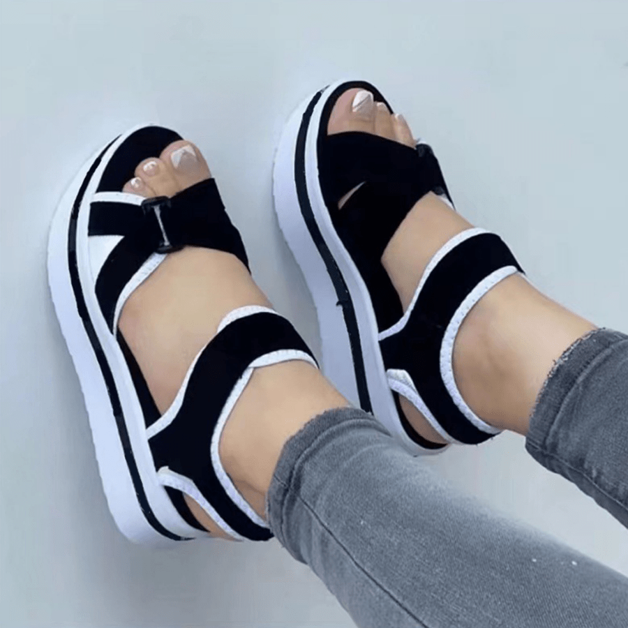 Local Delivery- Halloween Women's Strappy Thick Sandals Casual