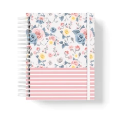 Moreih Paper Premium Notebook 200 Pages (100 Sheets) A5 - Roses - View 1