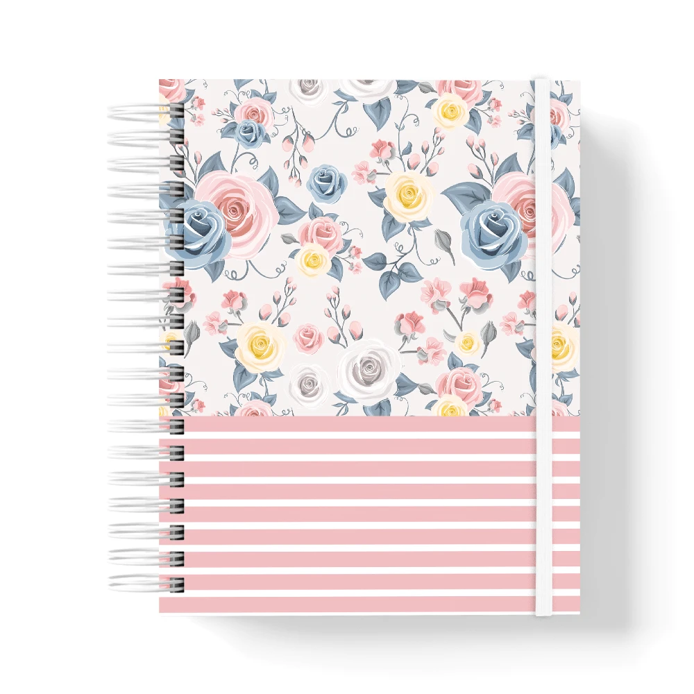 Moreih Paper Premium Notebook 200 Pages (100 Sheets) A5 - Roses - View 1