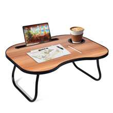 DESTINYGEARS Lap Desk For Laptop Bed Trays For Eating And Laptops Bed Table Tray Breakfast In Bed Tray With Legs Lap Trays For Adults Lap Table Laptop Stand TV Trays For Bed With Cup Holder/Drawer For Sofa/Couch On Low Sitting Floor Portable Foldable