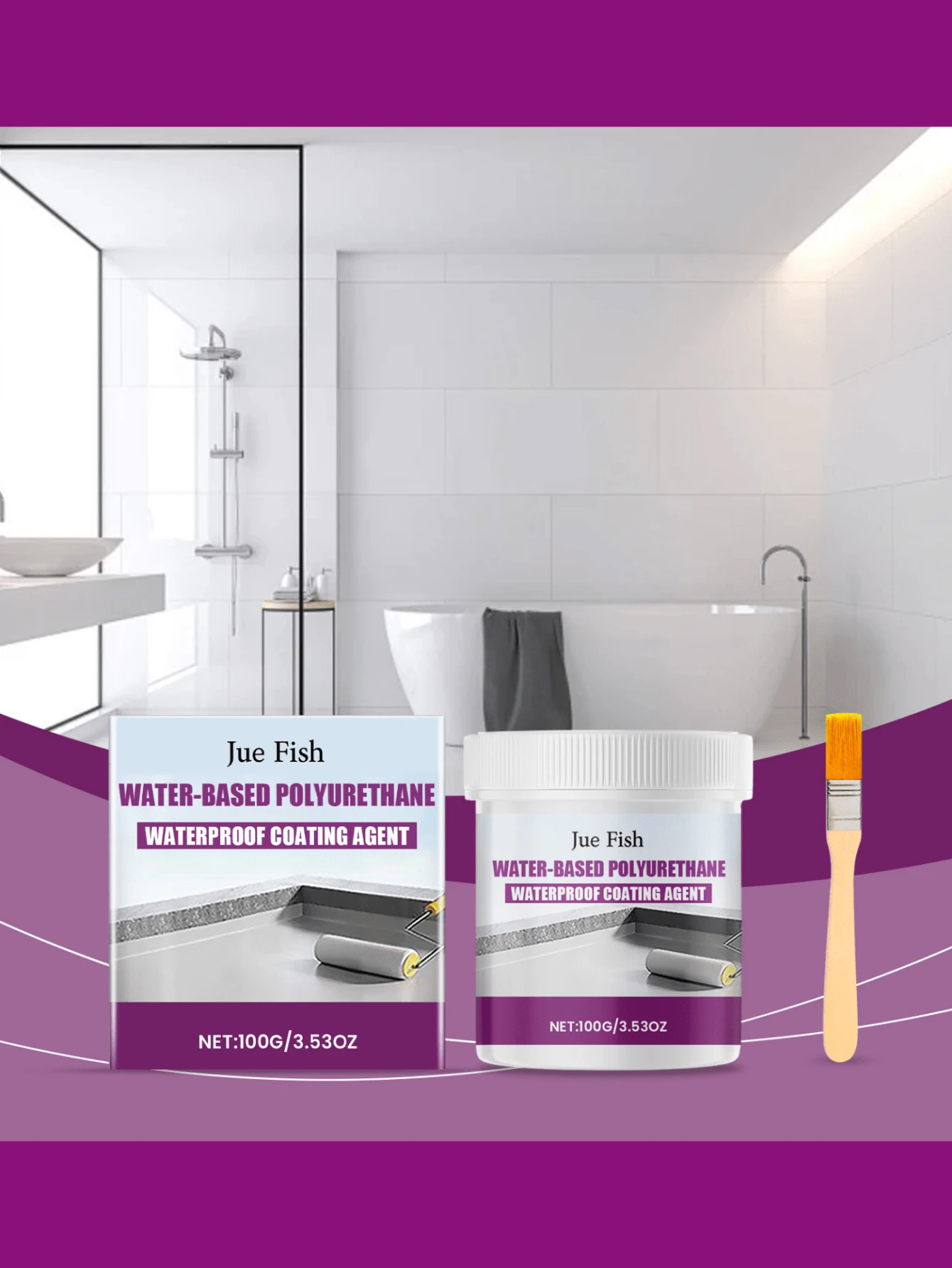 瓷砖、墙壁、屋顶、地板防水涂料、防漏剂、家用防水涂料