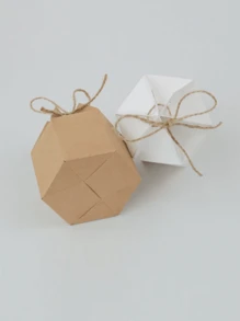 10pcs Hexagon Candy Gift Box, Mixed 2 Colors, 5pcs Each