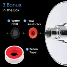 [High-Pressure Rainfall Shower Head] 6-Inch High-Pressure Rainfall Shower Head - Adjustable Angle, Chrome Finish, Wall/Ceiling Mount, Round Polished Bathroom Accessory