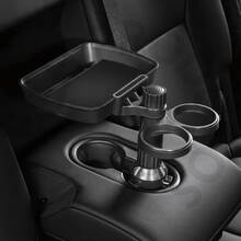 Cup Holder Can Bottle With Support Tray For Car Vehicles 360° Rotating Base - 黑色 - 查看 2