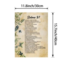1pc Psalm 91 Spanish Bible Verse Wall Art Canvas Poster Unframed Kitchen Bathroom Bedroom Hallway | Living Room Decor & Room Decor | Wall Art For Living Room, Wall Art Decor, Wall Art Prints, Wall Art Bedroom | Home Decor Posters Canvas - Spanish Language - View 5