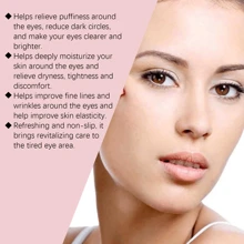6 对透明质酸眼贴，淡化皱纹，改善黑眼圈，抗衰老，保湿滋养眼周肌肤护理