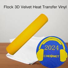 1PC Flock 3D Velvet Heat Transfer Vinyl - Multicolor - View 26