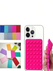 1 pezzo Supporto per telefono con ventosa a presa forte in silicone a forma di polpo, porta telefono con ventosa su entrambi i lati, accessorio per telefono a mani libere, compatibile con e telefoni Android, regalo per compleanni, famiglia e amici, supporto per telefono