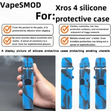 VapeSMOD 多色硅胶保护壳适用于 XROS 4，防滑防摔全软壳保护套，硅胶套 - 彩色 - 查看 5