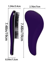 Este peine de gran tamaño está hecho con una exquisita artesanía de enchapado y tiene una función de masaje del cuero cabelludo. Adecuado tanto para el cabello seco como húmedo, ayuda a desenredar el cabello y evitar nudos. Fácil de llevar, adecuado para todas las estaciones. Accesorios de belleza para el cabello para el hogar - Rosa - Ver 24