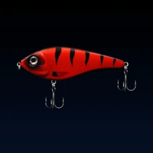 1pc Slow Sinking Jerkbait Noisy Rattle Beads VIB Lure For Pike, 11.5cm/4.52in, 36g/1.27oz, Exquisite Craftsmanship, Multi-Color