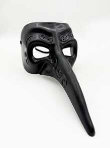 Máscara de Médico com Bico Longo de Praga, Fantasia de Halloween Festa Punk Plástico Adereços Cosplay Presente, Máscara Assustadora para Casa Mal-Assombrada e Sala de Fuga
