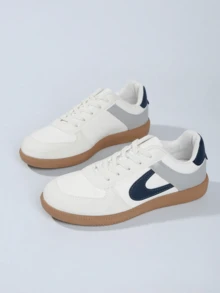 2026 New Women Flat Casual Sports Sneakers - Blue and White - View 2