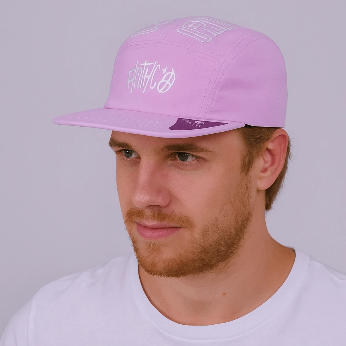Men Beret Hats - Màu Hồng baby - Xem 1