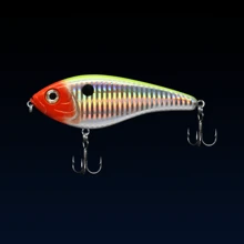 1pc Slow Sinking Jerkbait Noisy Rattle Beads VIB Lure For Pike, 11.5cm/4.52in, 36g/1.27oz, Exquisite Craftsmanship, Multi-Color