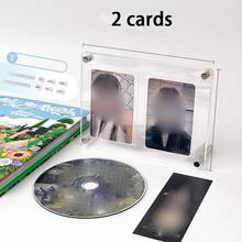 CD 碟片相框、高清亚克力展示架、小卡片唱片相册防尘收纳盒、偶像专辑照片卡展示架、相框、亚克力透明相册装饰、超值礼物、桌面居家房间装饰 ﻿
