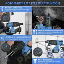 Rotomartillo Inalámbrico Taladro Sds-plus 2800w/2 Batería - Azul - Ver 8