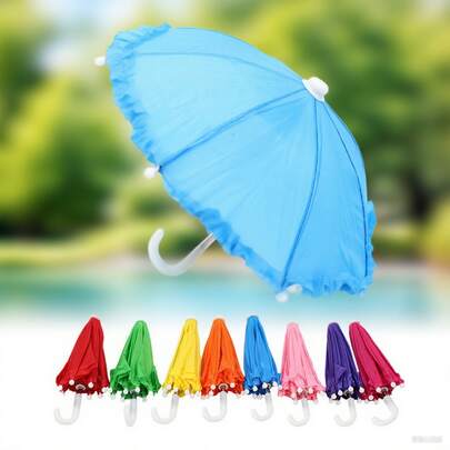 1 件娃娃风格时尚雨伞、摄影道具、雨天仙子