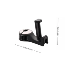 1/2pcsUpgraded 2 Pieces Car Headrest Invisible Hook 2-In-1 Car Seat Hook With Phone Holder For Hands-Free Accessory Organization, Versatile Space Saver For Wallets, Backpacks, Toys, Bottles, And Drink Caddies, Travel Essential, Lightweight Durable Finish, Universal Fit For Most Cars, Convenient Mounting, Keeps Essentials Neatly Accessible During Commutes And Road Trips - Multicolor - View 8