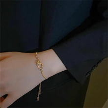 1 Stück Damen elegantes einstellbares Zirkonia Herz Armband, modische minimalistische Schmuckzubehör geeignet für den täglichen Gebrauch, Hochzeit, Geschenke