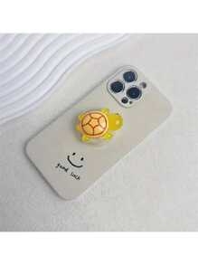 1/3 pezzi Supporto per telefono con design carino di tartaruga, che brilla al buio, pieghevole ed espandibile, forma a cartone animato 3D, comodo e pratico supporto da tavolo, 2 in 1 adesivo e supporto, in materiale ABS+silicone, compatibile con la maggior parte dei telefoni , Android, regalo per compleanni, famiglia, amici, impugnatura push-pull per telefono, supporto per telefono, accessori per telefono
