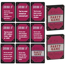 Party Game Drink If Adult Party Entertainment Wine Table Game Cards Multi-Person Party Team Building Toys Drinking Props Game Cards Perfect Game Night For Family And Friends Thanksgiving, Halloween And Christmas Party Gifts 21st Birthday Gifts