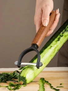 1 件不锈钢苹果削皮器、木柄土豆削皮器、蔬菜水果工具、厨房小工具、切割工具、食物、沙拉、装饰、存储、派对、生日、Rama 厨房必备炊具 - 木柄PY削皮刀 - 查看 9