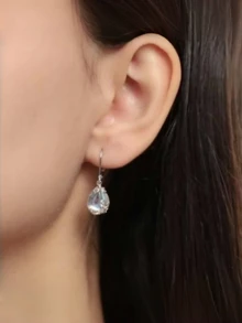 2 زوج من أقراط قلادة قطرة القمر - أناقة أسلوب البوهيمي، مناسبة للارتداء اليومي وهدايا، لجميع المناسبات، أقراط يومية | أقراط قلادة قطرة | أقراط من فضة إسترليني 925