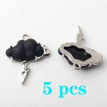 Set de 5/10 piezas de adorables colgantes con forma de nube, materiales para hacer joyas DIY para pulseras, collares, tobillleras, adecuado para artesanía de joyas de playa y vacaciones de verano, pulseras hechas a mano, ideal como regalo y uso diario
