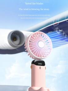 便携式风扇，手持风扇，手持风扇，可充电便携式风扇，旅行个人风扇，手持折叠，5档风速，适用于旅行/露营/户外/办公室