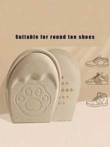 2片装圆头鞋大头鞋专用爪垫男女鞋均可使用加厚升级半码鞋垫女前掌垫防痛超软运动鞋迷你防滑鞋翻跟小神器