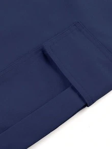 1pc Teen Girls' Loose Casual Cargo Shorts, Multiple Pockets, Sports & Outdoor Style, Spring/Summer - Navy Blue - View 6