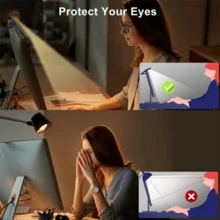 1pc LED Dimming Screen Light Strip, Electronic Reading LED Work Light, Reading LED Task Light, USB Powered Dimmable Light Strip, 3 Adjustable Color Temperature, Space Saving Home Office Desk Lamp, Suitable For Computer Games/Work/Reading - USB - View 6