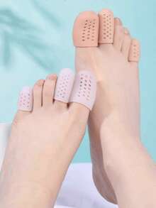 10 件硅胶透气手脚保护套，带有透气网孔，可有效保护容易遭受手部和脚趾伤害的男性和女性。