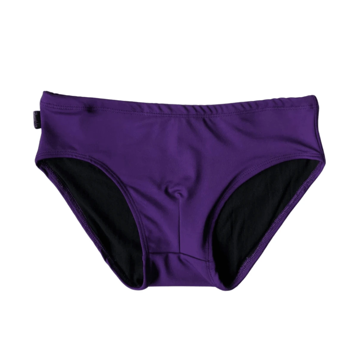 Men's Slim Swim Trunks 8cm Side Cut Modern Comfortable Beach Pool Sun Summer - 紫色 - 查看 1