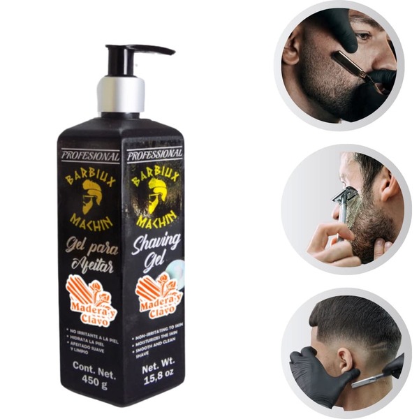 Barbiux Shaving Gel Para Afeitar Machito 450g