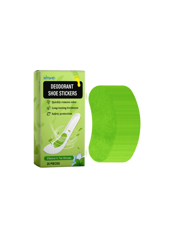 Deodorizing Shoe Stickers, Absorbing Sweat & Odor, Breathable, Hidden Comfort & Fresh Shoe Pads