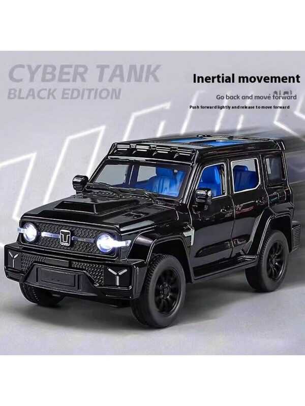 1 pieza 1/24 Tanque 300 vehículo de juguete de fundición a escala, juguete de coche teledirigido todoterreno con sonido y luces realistas, gran regalo para niños - Cumpleaños, Pascua, Aniversario