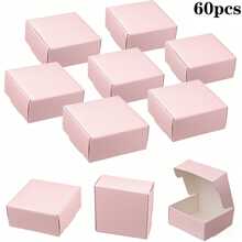 36/60pcs-Mini Kraft Paper Gift Box - Multipurpose Jewelry Wrapping For Rings, Earrings, Wedding & Birthday Gifts, Holidays & Christmas - Stand-Alone Use, No Power Required, Jewelry Making Display & Packing Supplie