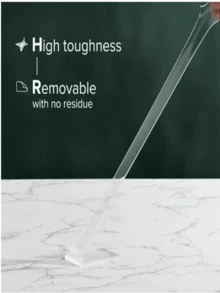 [ Vật dụng thiết yếu hàng ngày ] 1 cuộn băng keo Acrylic Nano hai mặt dày dặn, trong suốt, keo dán tường ma thuật sáng tạo, nhãn dán nhà bếp, nhãn dán, nhãn dán tường, nhãn dán vinyl trang trí nhà cửa, vật dụng trang trí mùa xuân để làm mới ngôi nhà của bạn - Trong sáng - Xem 7