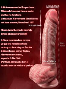 1PC Ultra-Realistic 8.6-Inch Liquid Silicone Thrust Sex Toy Vibrator - Huge, Heating, Rotating, Wireless Remote Control, USB Magnetic Charging, Suitable For Women And Same-Sex Use, Lifelike Design, Smooth Texture, Ergonomic Shape, Discreet Packaging