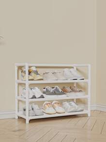 1 pieza Estantería para zapatos independiente de fácil instalación, sin necesidad de taladrar, organizador de almacenamiento de zapatos sencillo