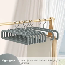 10 piezas de perchas con terciopelo antideslizantes, duraderas y resistentes con muescas para hombros para trajes, abrigos, chaquetas, pantalones y vestidos, perfectas para la organización y almacenamiento del armario