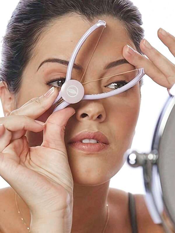 1pc Women Facial Hair Remover Mini Electric Facial Epilator Spring Threads Facial Hair Removal Tweezer DIY Makeup Beauty Tool - Facial Hair Remover, Epilator, Facial Hair Removal Tweezers, Manual Hair Removal Device