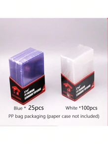 3/5/10/20/30/50 Protectores de tarjetas de béisbol de plástico rígido, fundas de alta calidad para tarjetas coleccionables, portador de tarjetas para juegos de tarjetas deportivas de béisbol y fútbol, útiles escolares, decoración de vuelta al cole