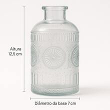 Mini Decorative Glass Vase Mandala 12.5 Cm Flowers Table Home - 無色 - 查看 6