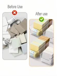 20 قطعة / 18 قطعة / 15 قطعة / 11 قطعة / 6 قطع صندوق تخزين مكياج مكتبي متعدد الأدراج، منظم أدراج بلاستيكي شفاف، متعدد الاستخدامات، منظم تجميل شفاف، صندوق تخزين أنيق، منظم أدراج المكتب لمستحضرات التجميل والمجوهرات والمكياج. للمطبخ والغرفة والحمام والمكتب والتخزين. - متعدد الألوان - مشاهدة 2